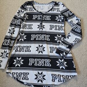 LOVE PINK Long Sleep Raglan Long Sleeve Size Small